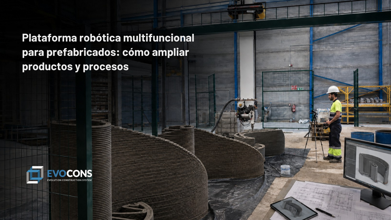Plataforma robótica multifuncional para prefabricados: cómo ampliar productos y procesos